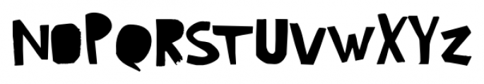 Ciseaux Matisse Cut-Out Font LOWERCASE