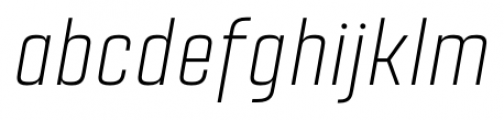 Citadina Light Italic Font LOWERCASE
