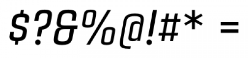 Citadina Medium Italic Font OTHER CHARS