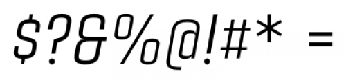 Citadina Regular Italic Font OTHER CHARS