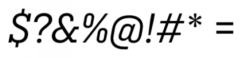 Ciutadella Slab Italic Font OTHER CHARS