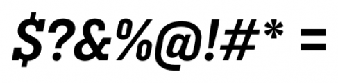 Ciutadella Slab Semi Bold Italic Font OTHER CHARS