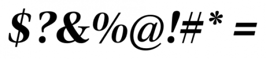 Civita Bold Italic Font OTHER CHARS