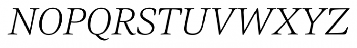 Civita ExtraLight Italic Font UPPERCASE