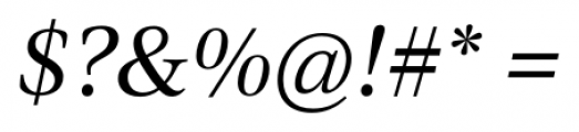 Civita Italic Font OTHER CHARS