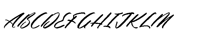 Ciaters Gangster Italic Italic Font UPPERCASE