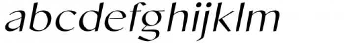 Cicada Light Italic Font LOWERCASE