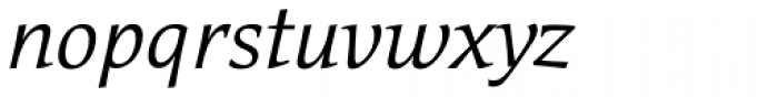 Cicero Light Italic Font LOWERCASE