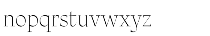 Ciclo Display Thin Font LOWERCASE