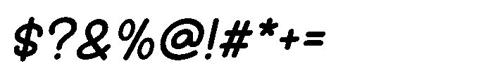 Cinamoon Italic Font OTHER CHARS