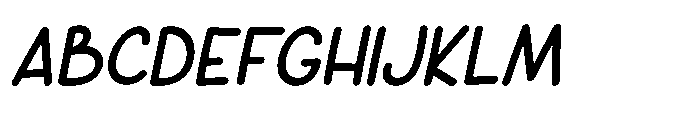 Cinamoon Italic Font UPPERCASE