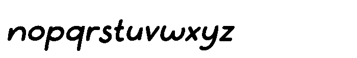 Cinamoon Italic Font LOWERCASE