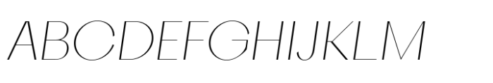 Cinedics Extra Light Italic Font UPPERCASE