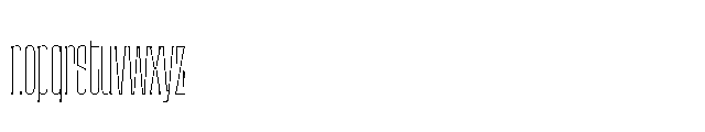 Cinema Thin Font LOWERCASE