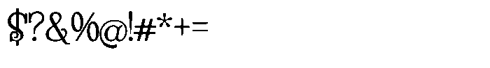 Cinemagic Font OTHER CHARS