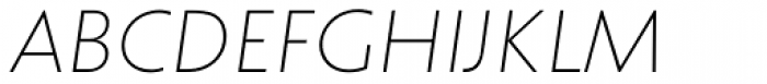 Cinio Thin Italic Font UPPERCASE
