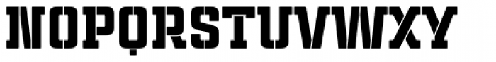 Cintra Slab Stencil Unicase Font UPPERCASE