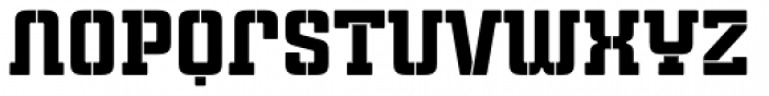 Cintra Slab Stencil Unicase Font LOWERCASE