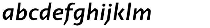 Cira Sans Semi Bold Italic Font LOWERCASE
