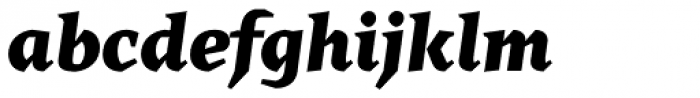 Cira Serif Black Italic Font LOWERCASE