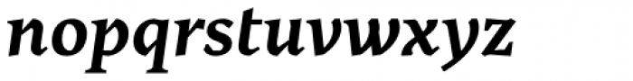 Cira Serif Bold Italic Font LOWERCASE