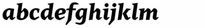 Cira Serif Extra Bold Italic Font LOWERCASE