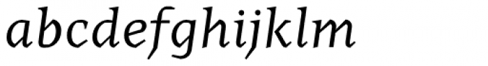 Cira Serif Italic Font LOWERCASE