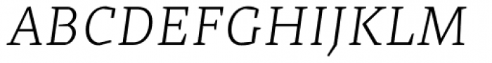 Cira Serif Light Italic Font UPPERCASE