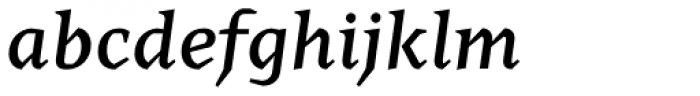 Cira Serif Semi Bold Italic Font LOWERCASE