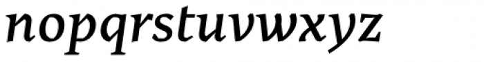 Cira Serif Semi Bold Italic Font LOWERCASE