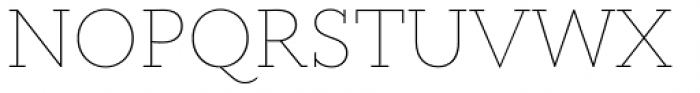 Circe Slab A Thin Font UPPERCASE