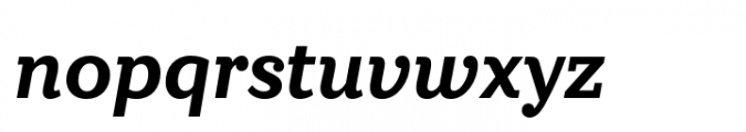 Circe Slab B Bold Italic Font LOWERCASE