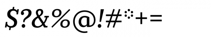 Circe Slab C Medium Italic Font OTHER CHARS