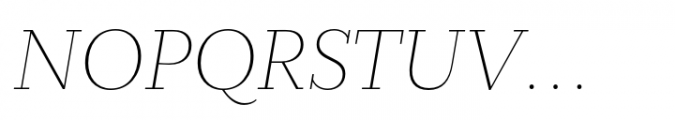 Circe Slab C Thin Italic Font UPPERCASE