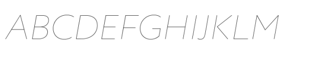 Circe Thin Italic Font UPPERCASE