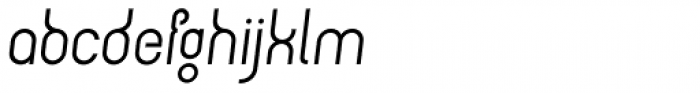 Circularis Alt Italic Font LOWERCASE
