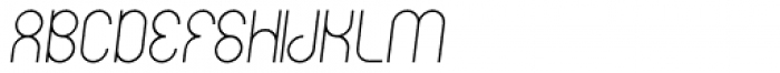 Circularis Light Alt Italic Font UPPERCASE