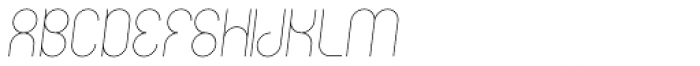 Circularis Thin Alt Italic Font UPPERCASE