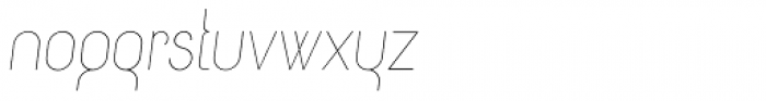 Circularis Thin Alt Italic Font LOWERCASE