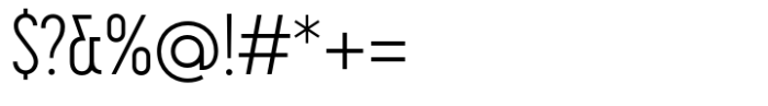 Circulo Condensed Extra Light Font OTHER CHARS