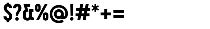 Circulo Condensed Semibold Font OTHER CHARS