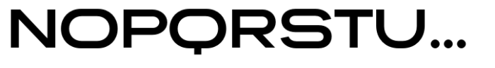 Circulo Expanded Bold Font UPPERCASE