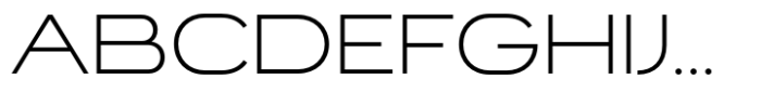 Circulo Expanded Extra Light Font UPPERCASE