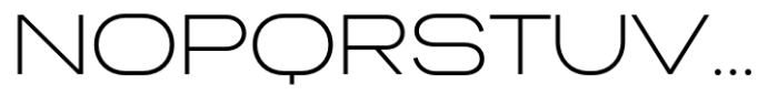 Circulo Expanded Extra Light Font UPPERCASE