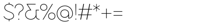 Circulo Thin Font OTHER CHARS