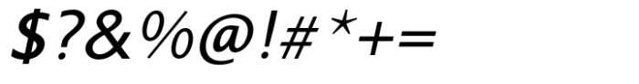 Cirta Medium Italic Font OTHER CHARS