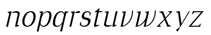 Cirvia Italic Font LOWERCASE