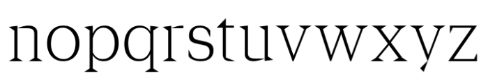 Cirvia Light Font LOWERCASE