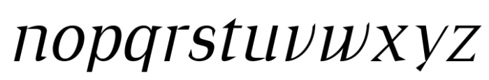 Cirvia Medium Italic Font LOWERCASE