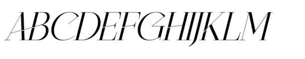 Cisnero Italic Font UPPERCASE